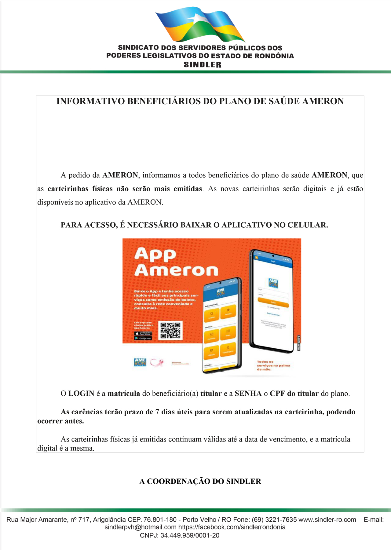 COMUNICADO AMERON